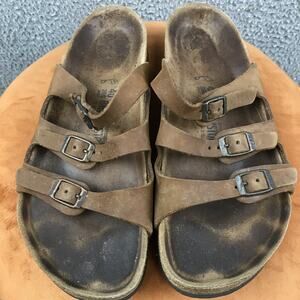 Birkenstock Florida Soft Footbed Shoes Mens 260 Womens 40 US 9 Leather Sandals